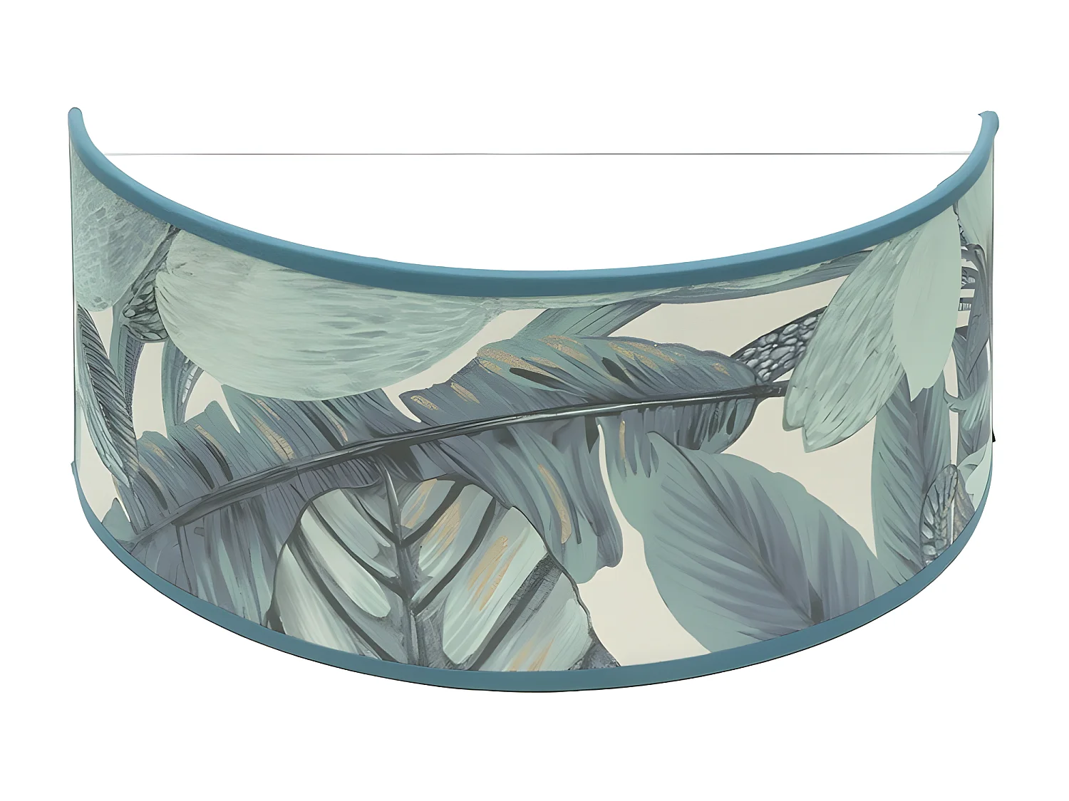 Aplique De Pared Modelo Argel Azul Con Pantalla Decorativa