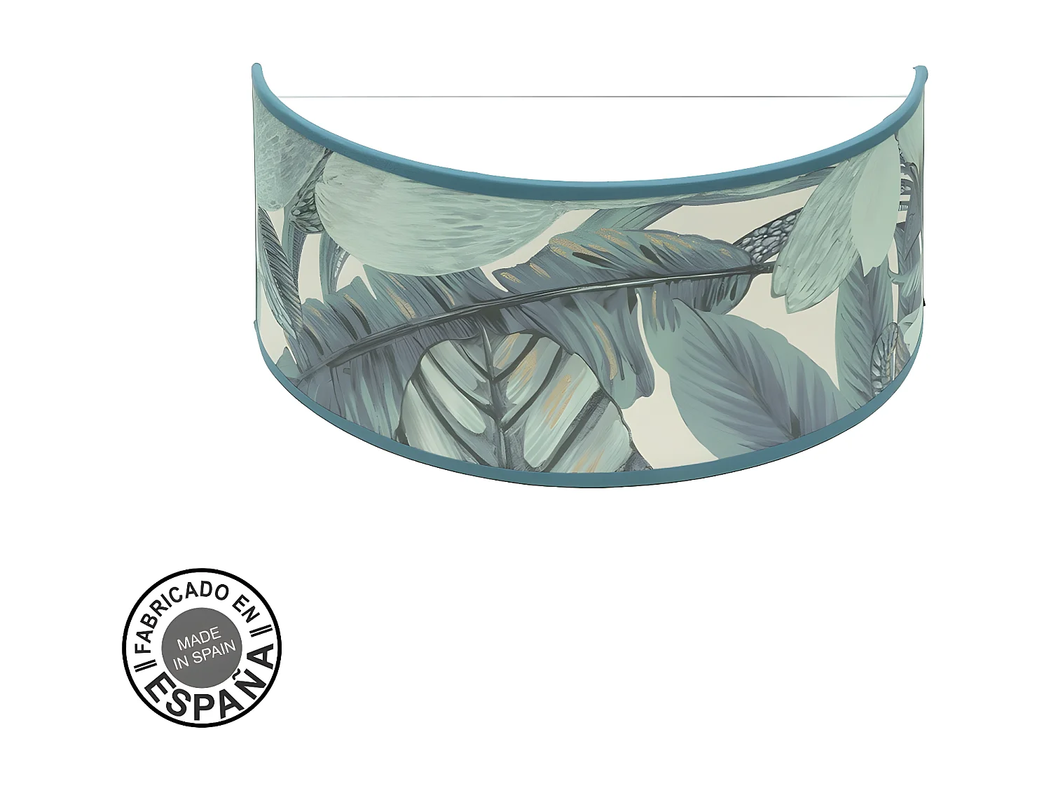 Aplique De Pared Modelo Argel Azul Con Pantalla Decorativa