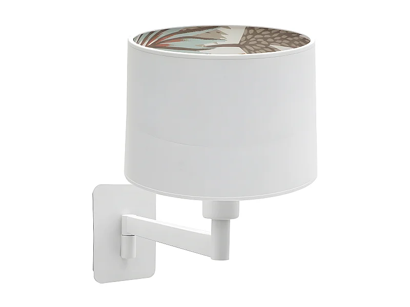 Aplique De Pared 1 Luz Modelo Tunez Blanco Artesanal