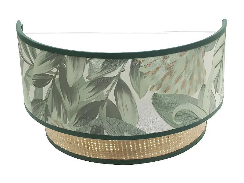 Aplique De Pared Modelo Congo Verde Con Doble Pantalla