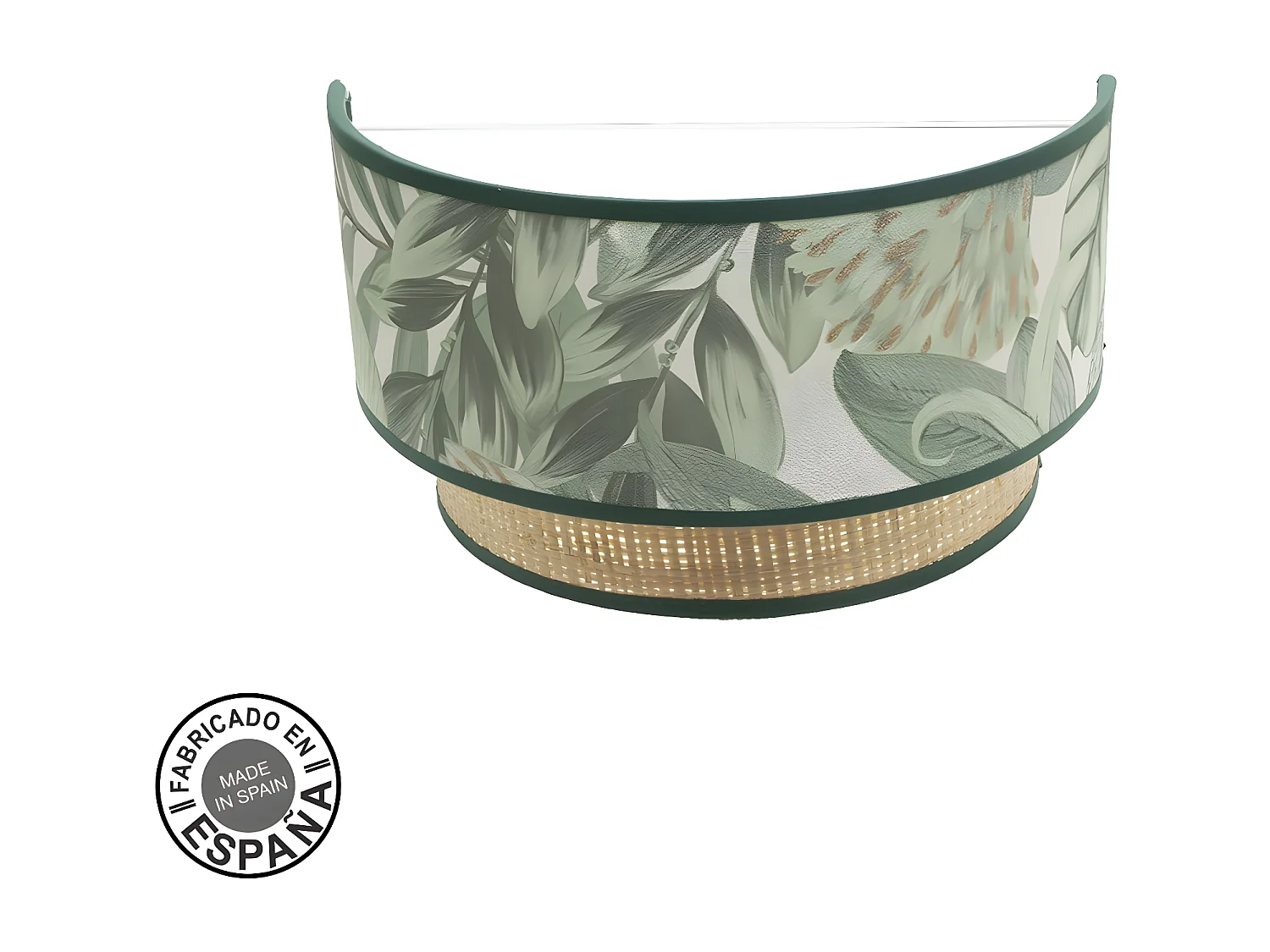 Aplique De Pared Modelo Congo Verde Con Doble Pantalla