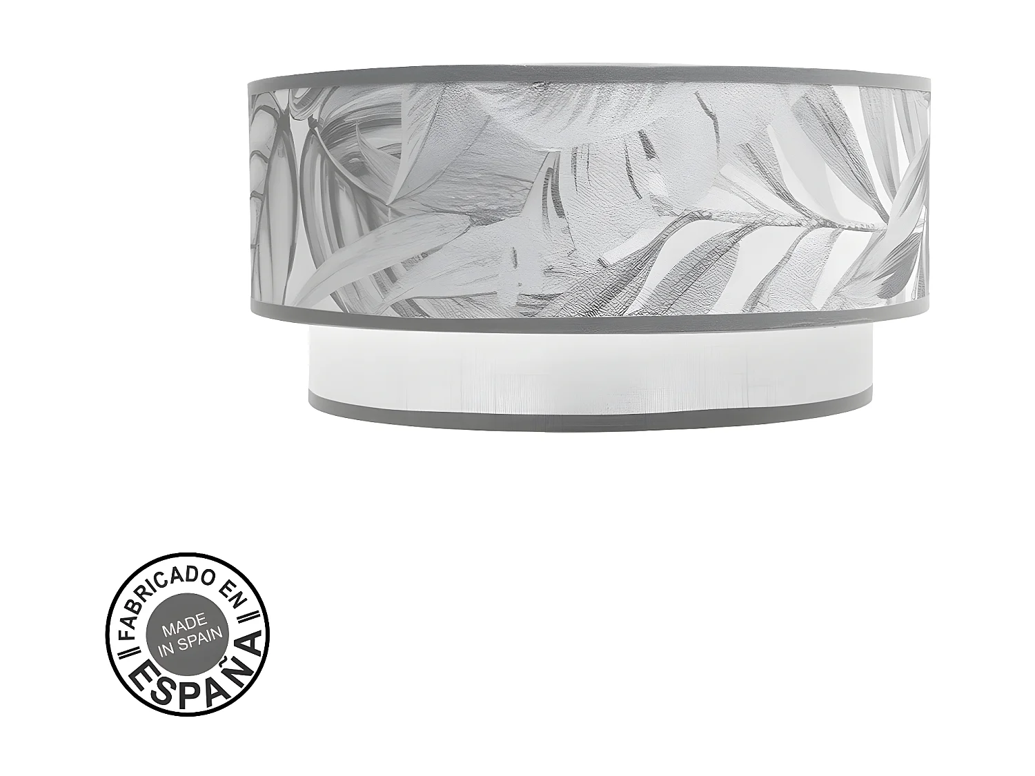 Aplique Con Doble Pantalla Modelo Camerun Gris 1 Luz