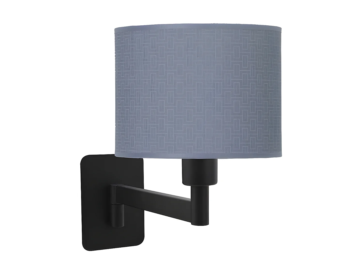 Aplique Con Pantalla Modelo Moda Azul De 1 Luz