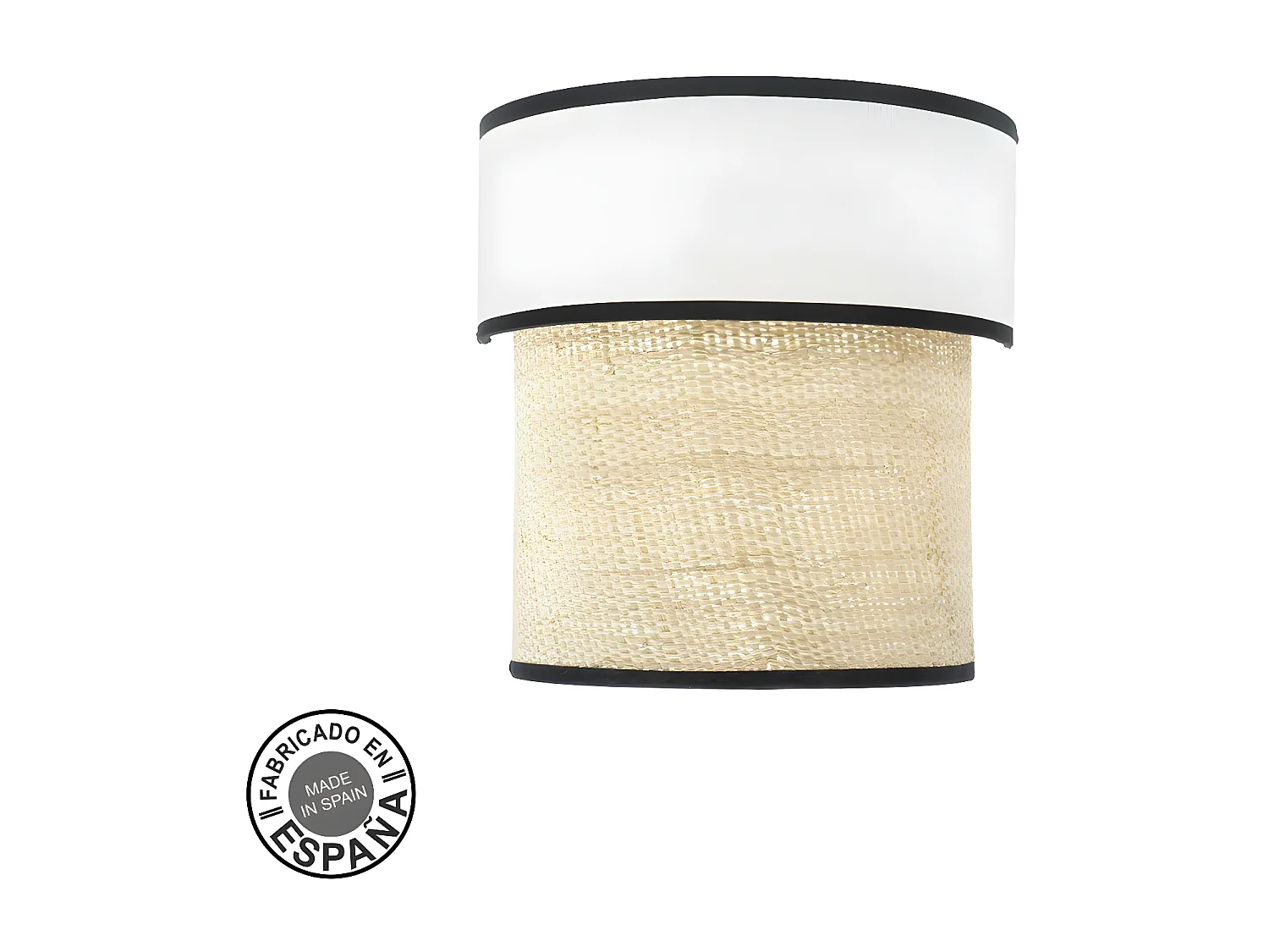 Aplique De Pared Modelo Camboya Negro Doble Pantalla