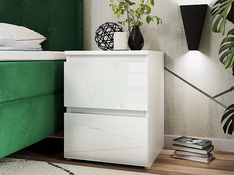 Mesa de cabeceira Mandeville 107, Número de gavetas: 2, 4x3x3cm