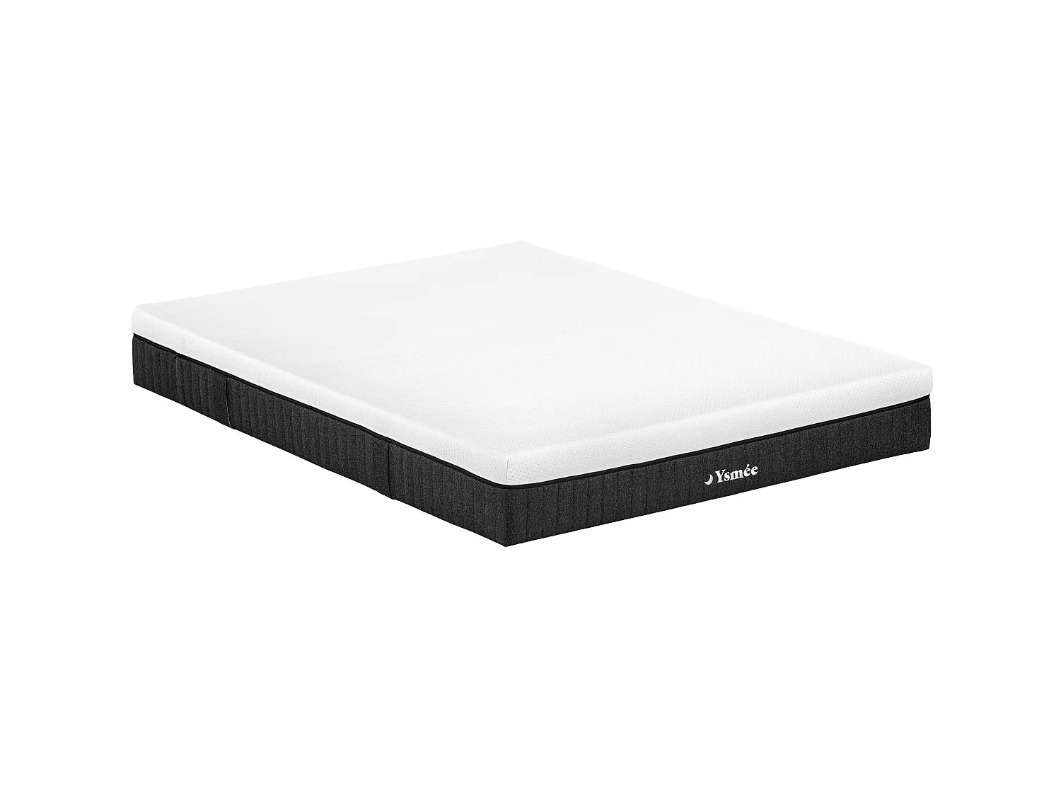 Conjunto de canapé abatible de 180 x 200 cm blanco + colchón de muelles ensacados 5 zonas ép.21 cm - CIDORA de YSMÉE