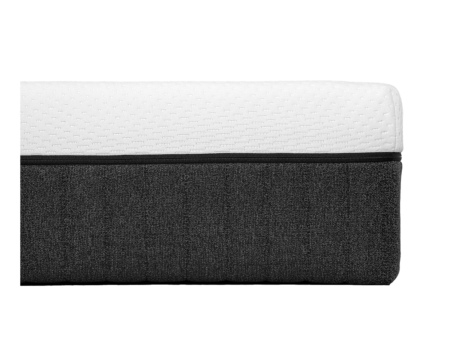 Conjunto de canapé abatible de 180 x 200 cm blanco + colchón de muelles ensacados 5 zonas ép.21 cm - CIDORA de YSMÉE