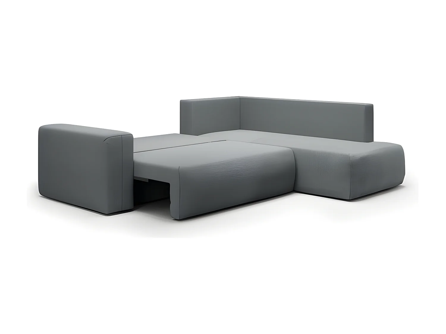 Canapé d'angle convertible LETTIO terracotta