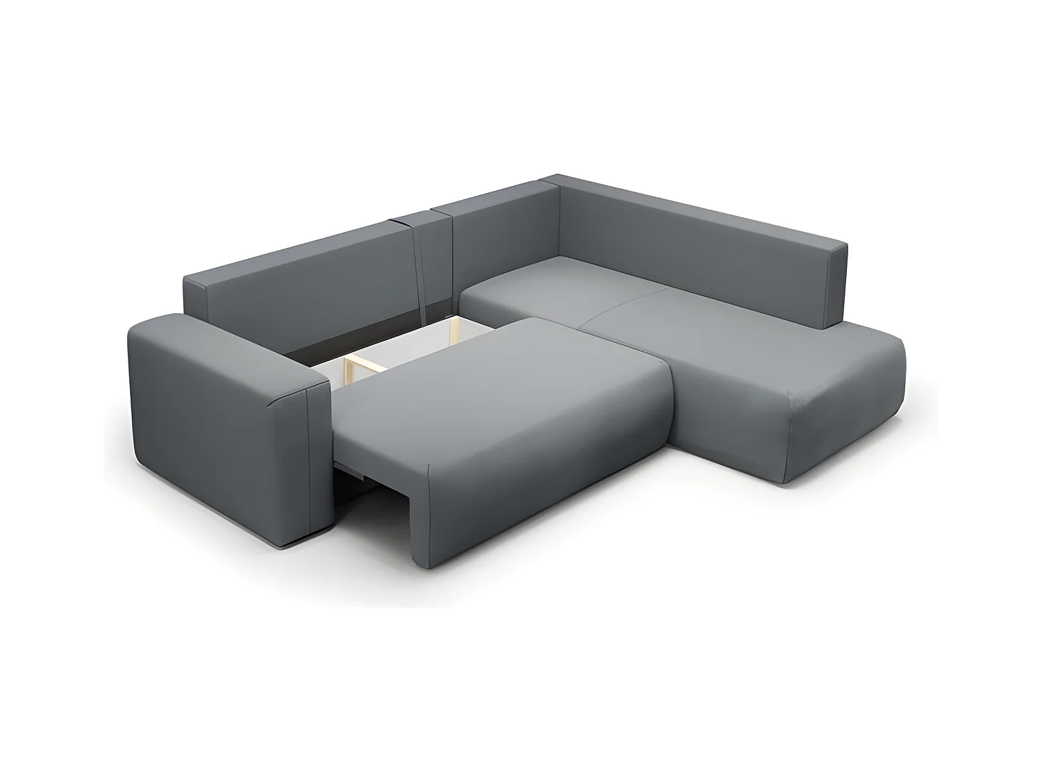 Canapé d'angle convertible LETTIO beige