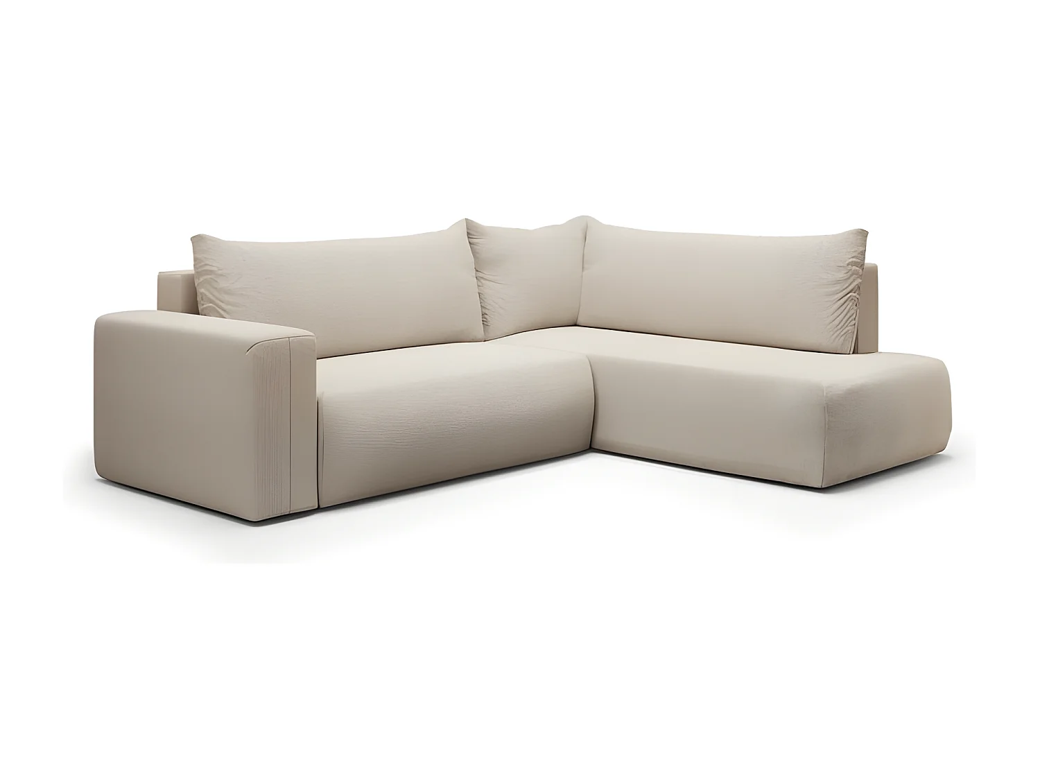 Canapé d'angle convertible LETTIO beige