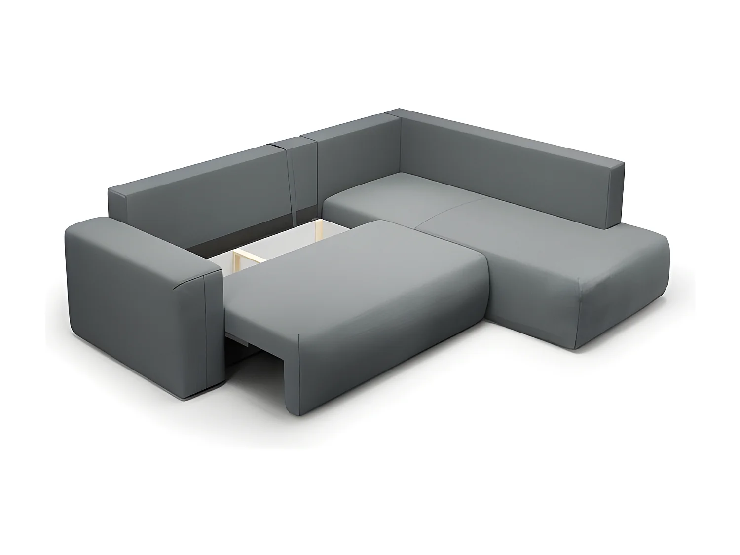 Canapé d'angle convertible LETTIO bleu