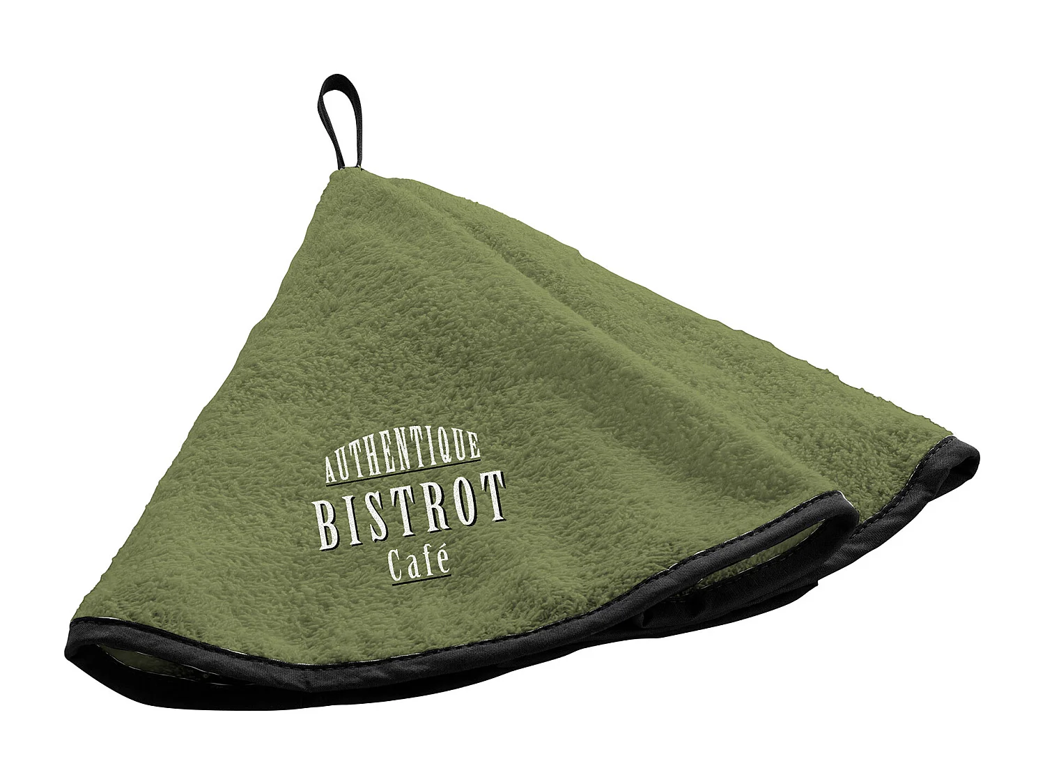 Essuie main Torchon Authentique bistrot kaki