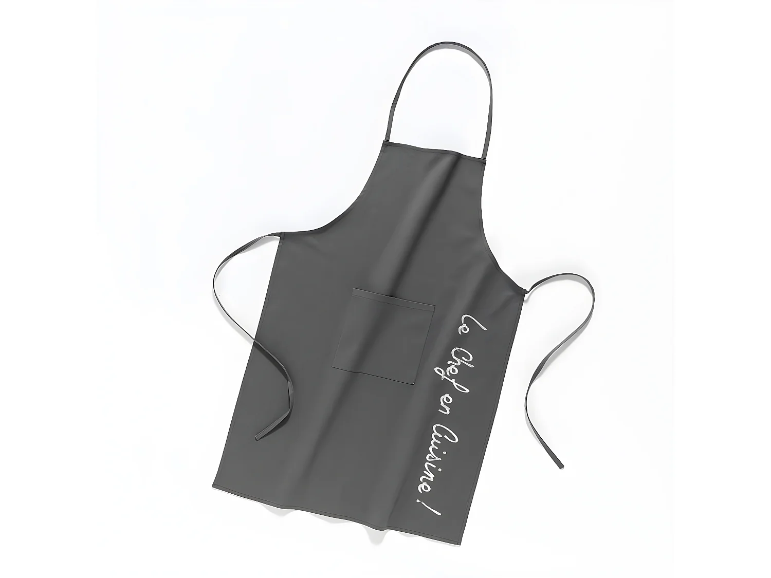 Tablier de Cuisine "Cuistot" 84cm Anthracite