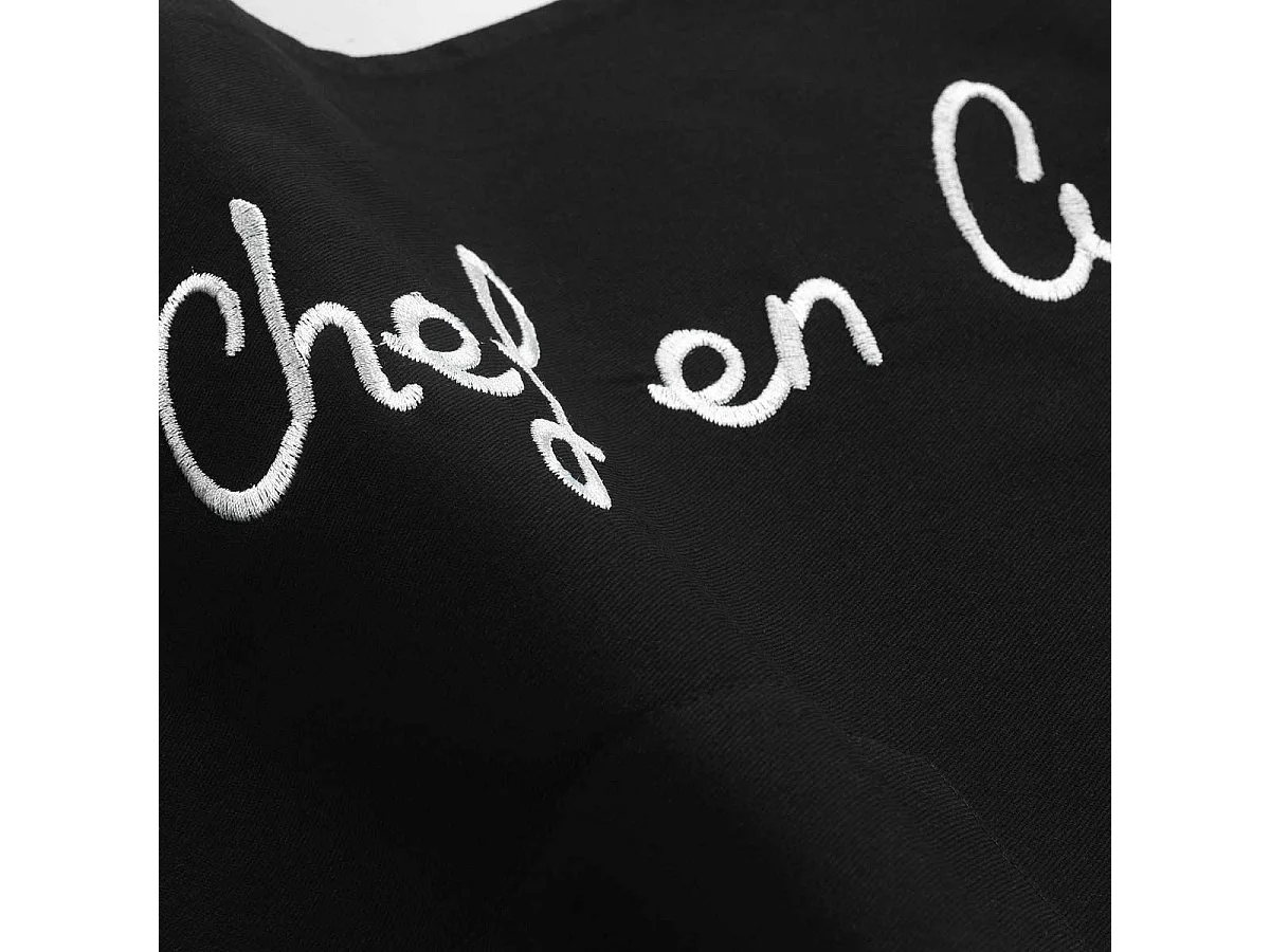 Tablier de Cuisine "Cuistot" 84cm Noir