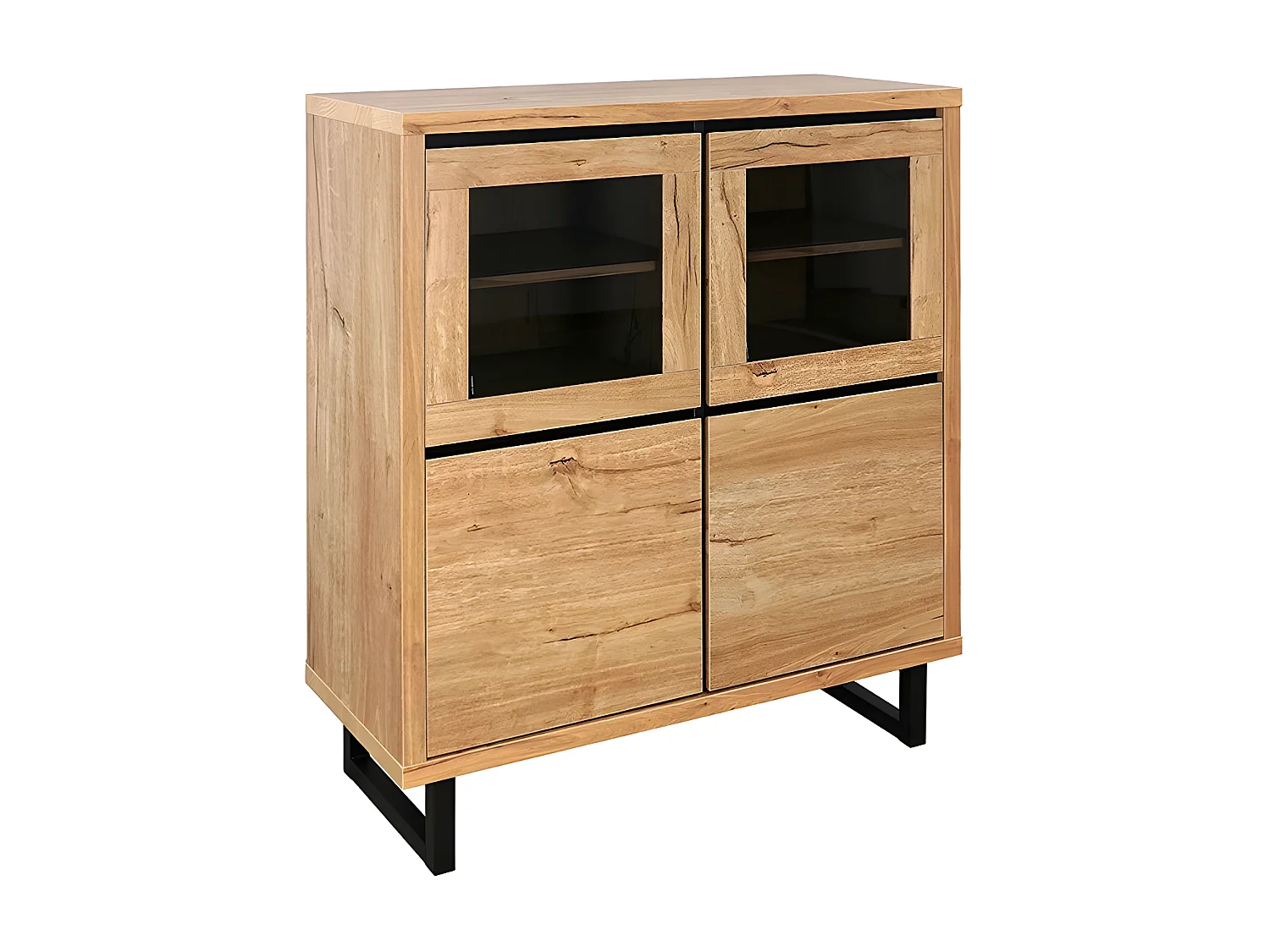 Vitrine petit modèle 2 + 2 portes Sully