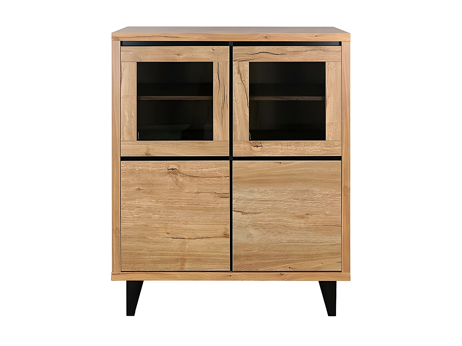 Vitrine petit modèle 2 + 2 portes Sully