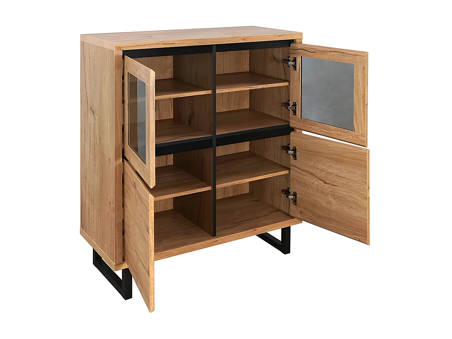 Vitrine petit modèle 2 + 2 portes Sully