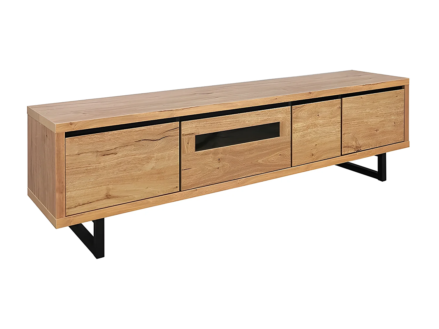 Meuble TV 3 portes 1 tiroir Sully