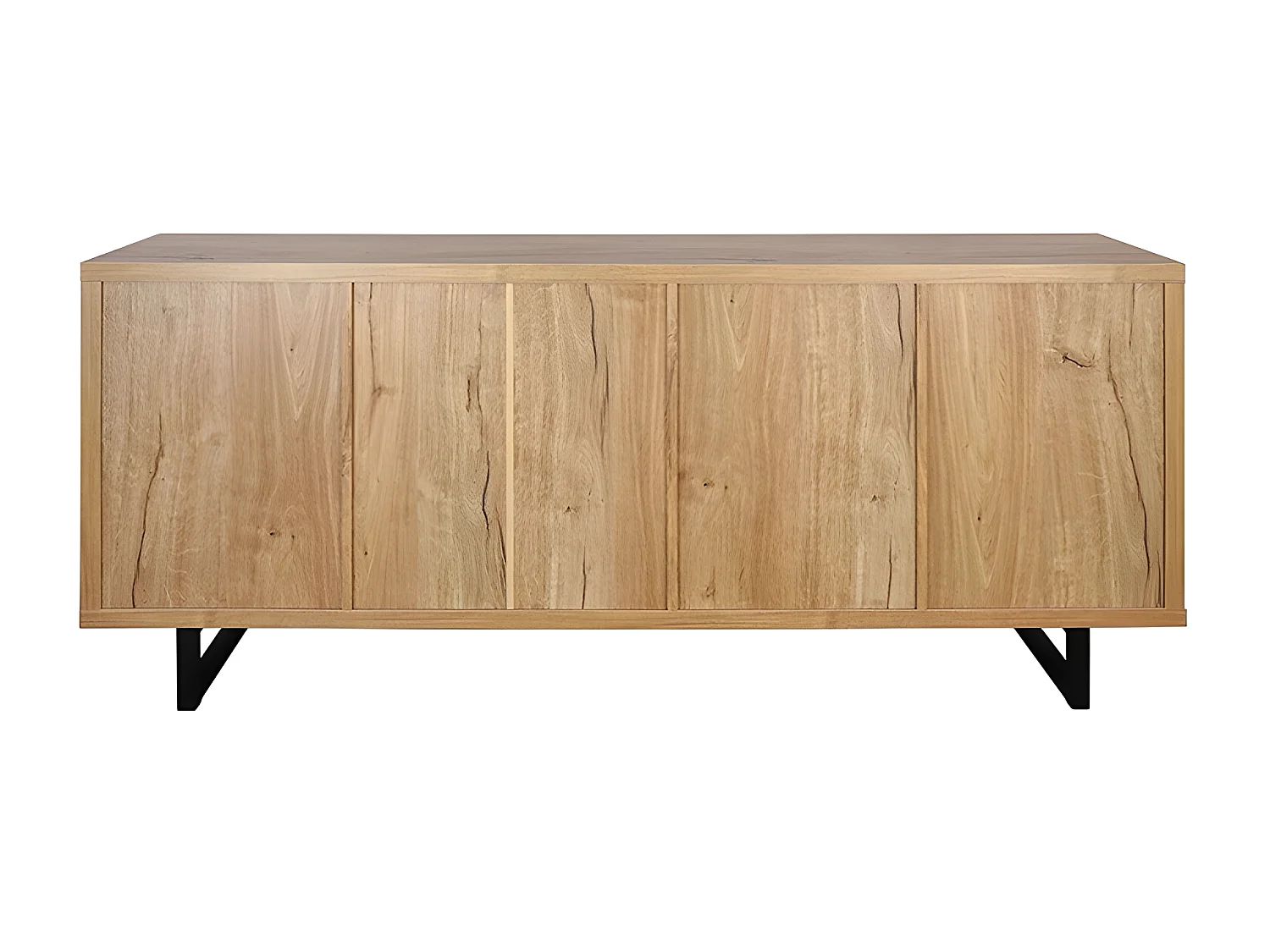 Bahut 3 tiroirs 3 portes pieds métal Sully