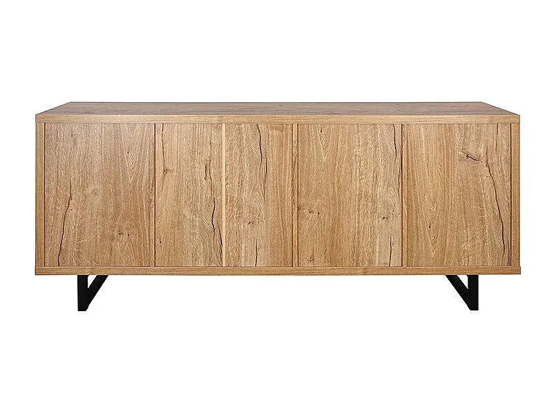 Bahut 3 tiroirs 3 portes pieds métal Sully