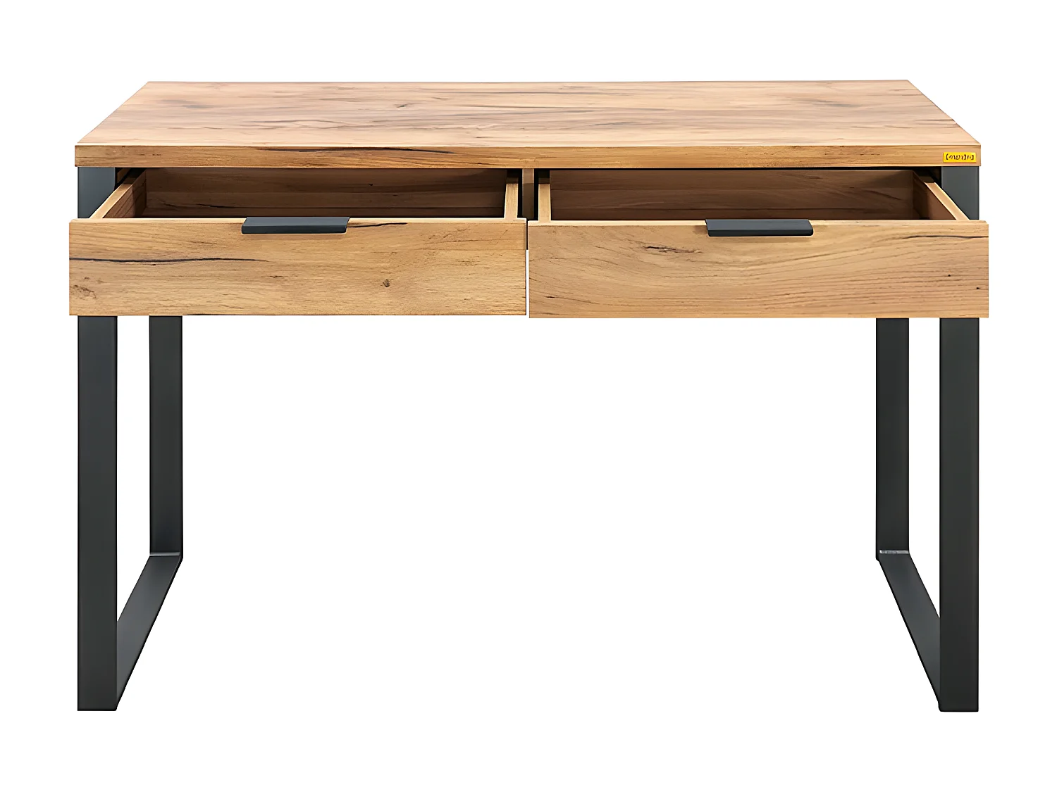 Console 2 tiroirs pieds métal Ron