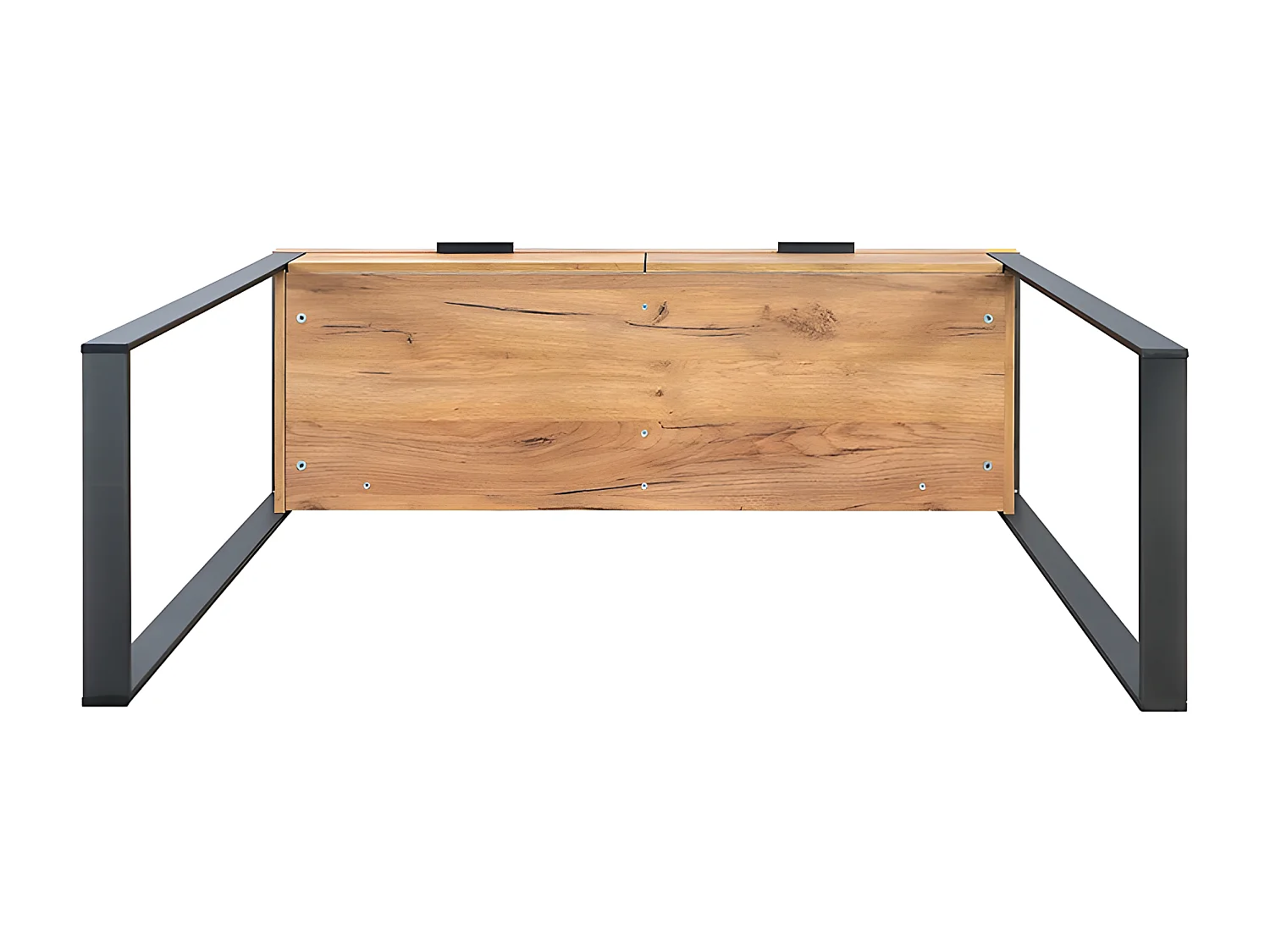 Console 2 tiroirs pieds métal Ron