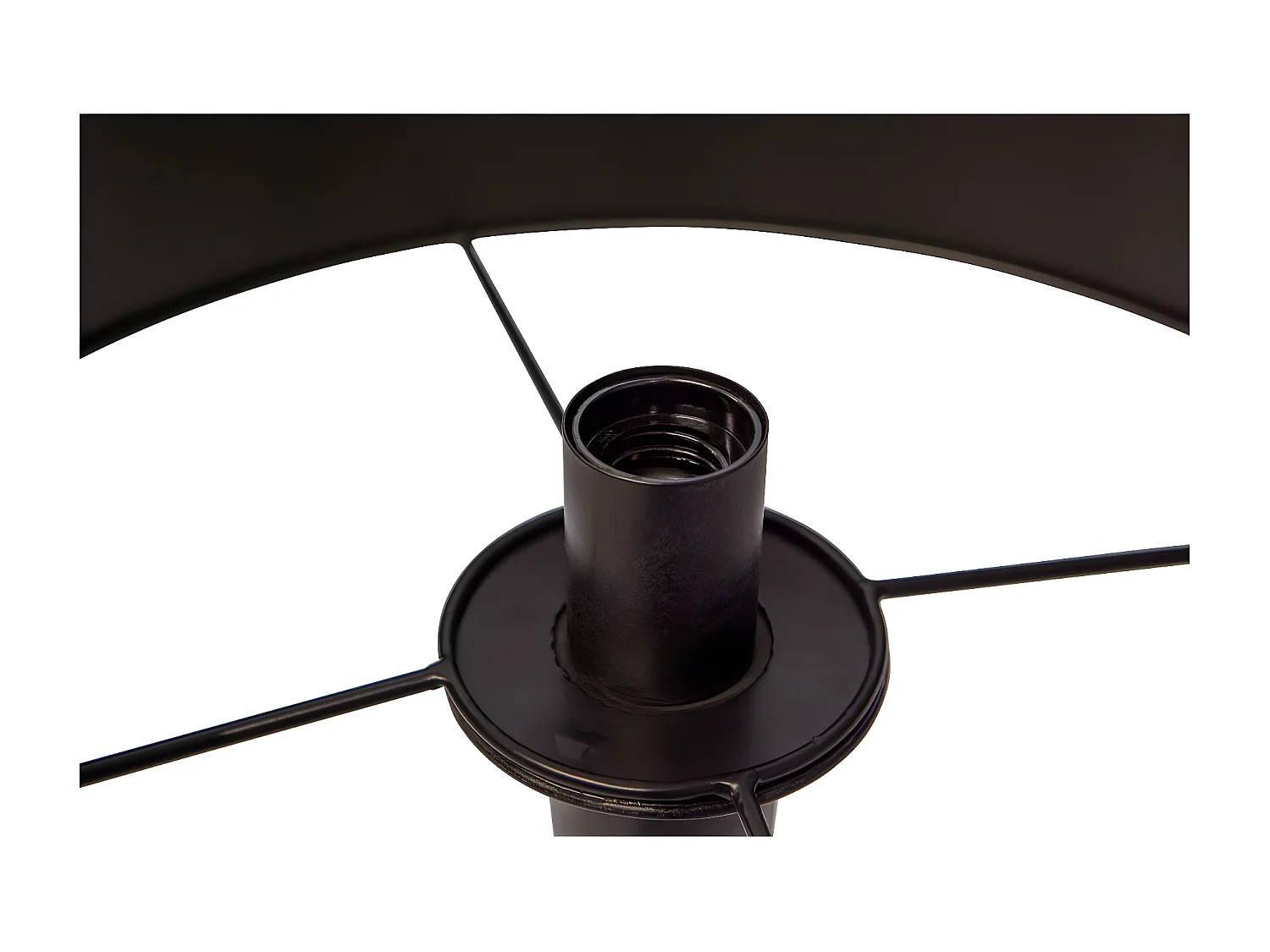 BLACKOUT TOO - Lampadaire en métal noir et doré