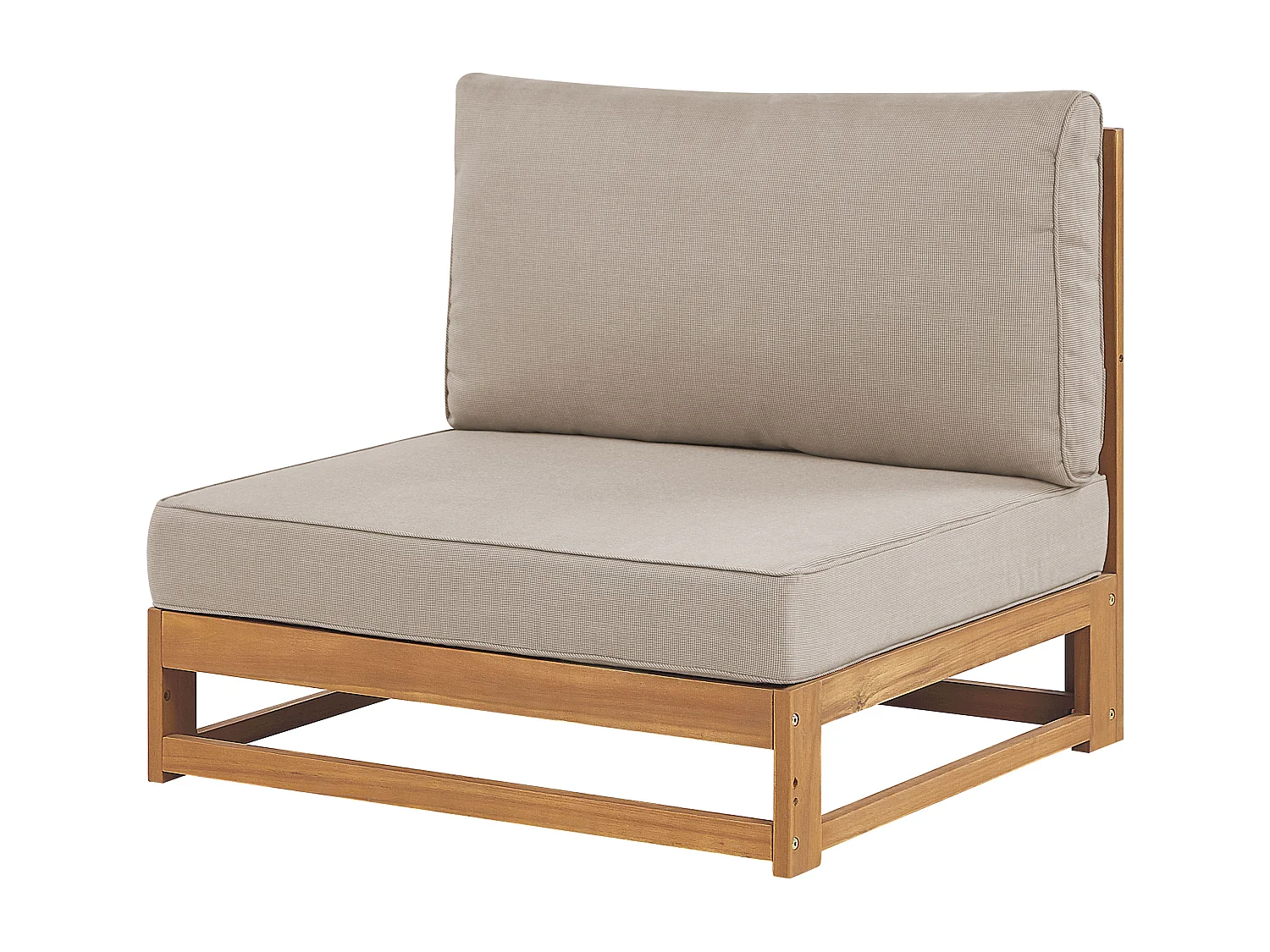 Tuin hoekloungeset met tafel 4-zitter TIMOR Rechterzijde Gecertificeerd acaciahout Lichtbruin