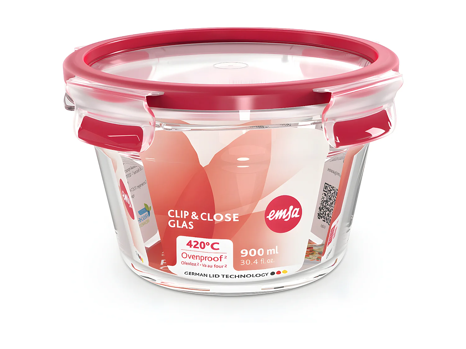 Boite ronde 0,9 L Clip&close