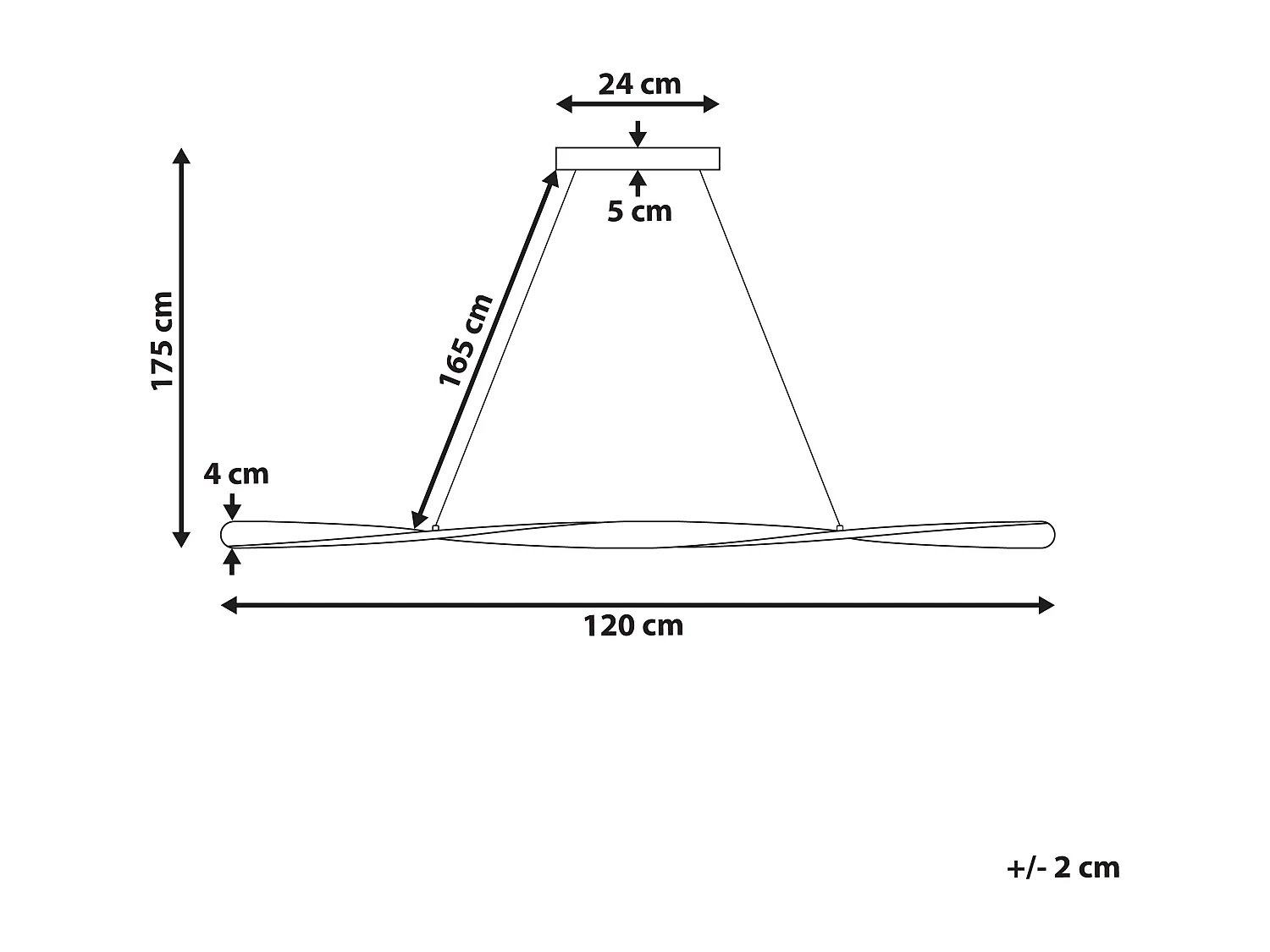 LED Hängelampe MAHOI Metall Schwarz