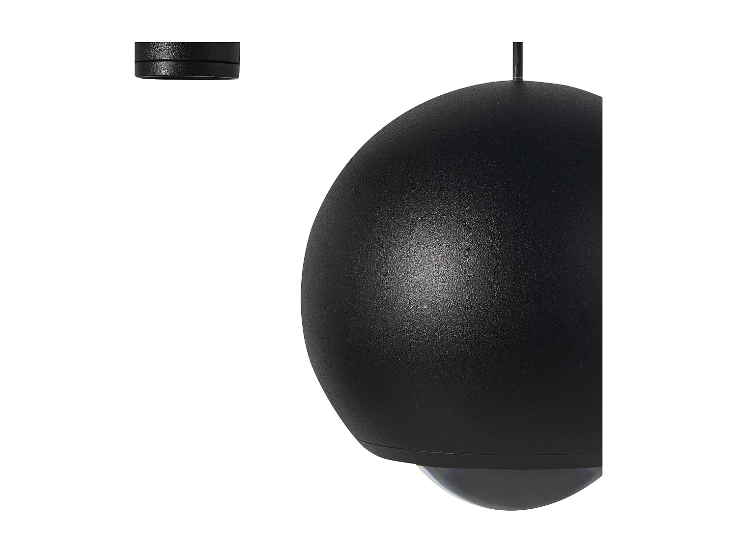 Candeeiro LED suspenso MABOLE Metal Preto