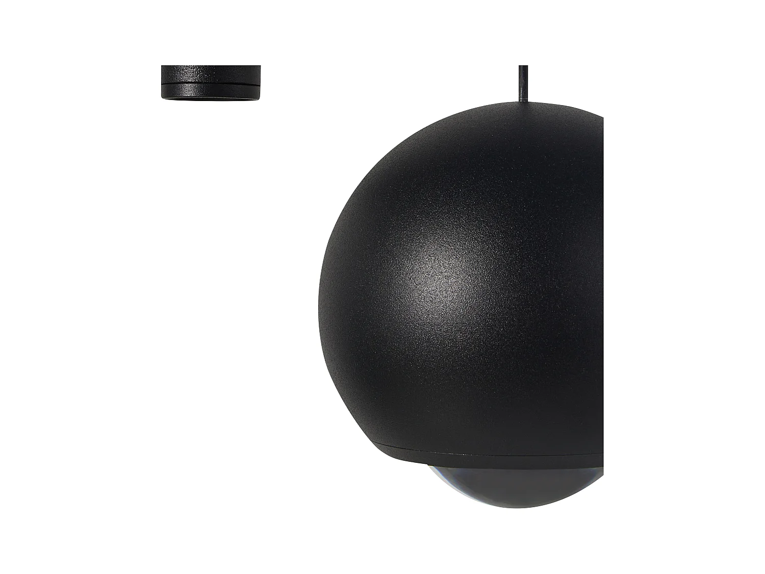 Lampe LED suspendue MABOLE Métal Noir