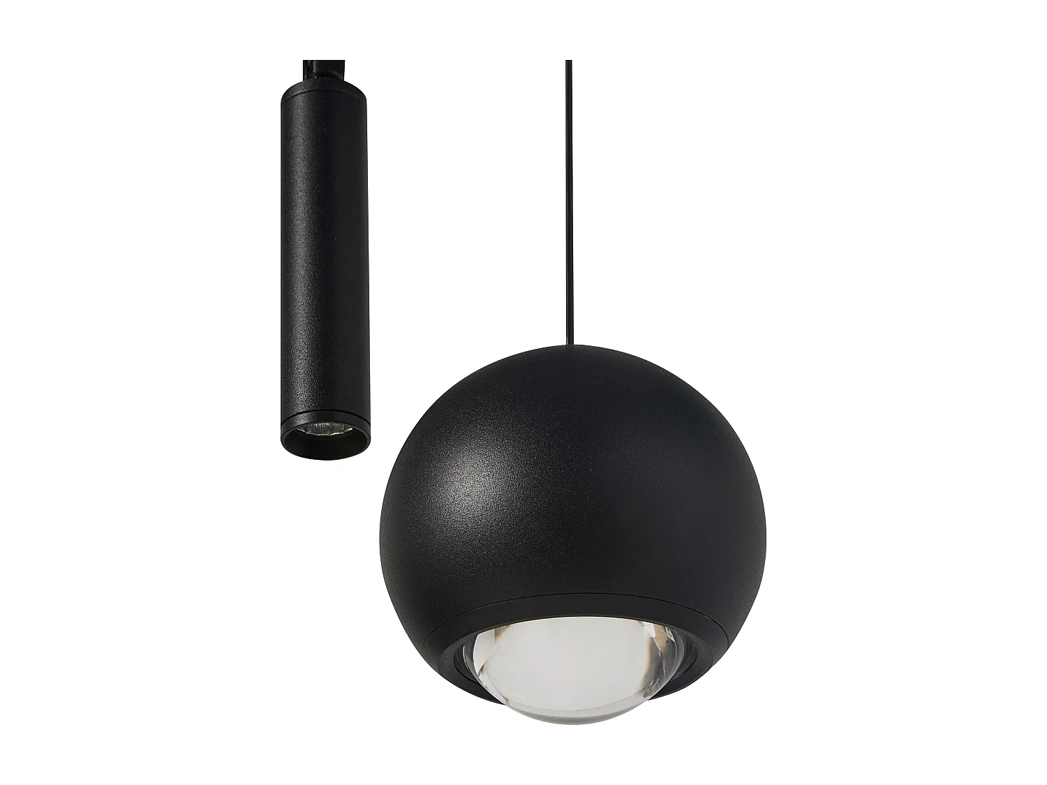 Lampe LED suspendue MABOLE Métal Noir