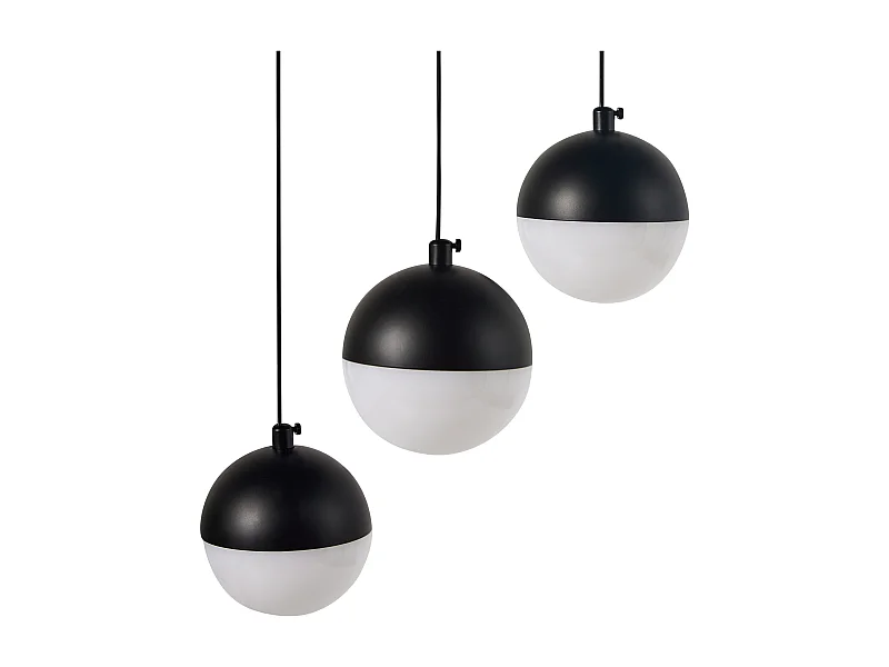 LED Hängelampe ANKOBRA Metall Schwarz