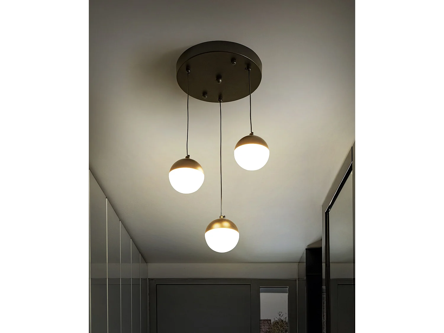 LED Hängelampe ANKOBRA Metall Schwarz