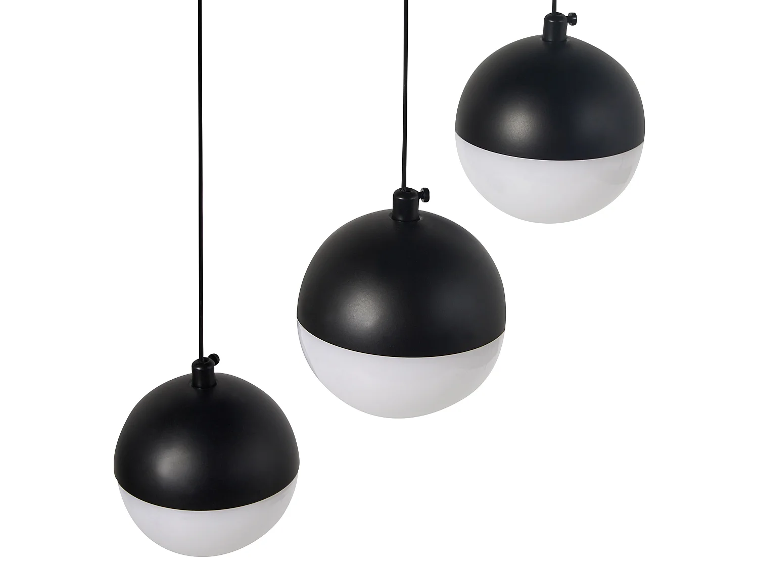 LED Hängelampe ANKOBRA Metall Schwarz