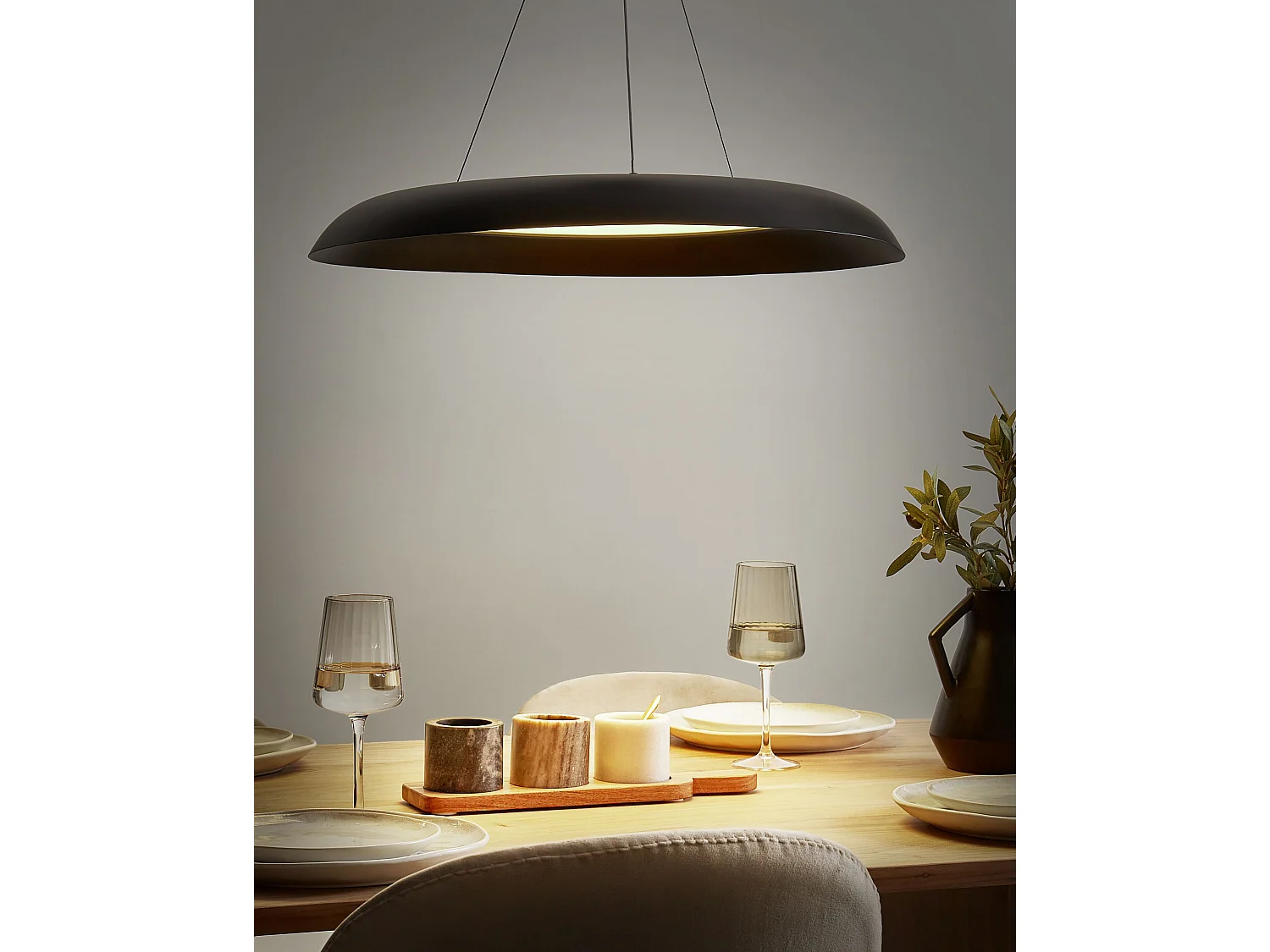 Lampa wisząca LED SURKO Metal Czarny