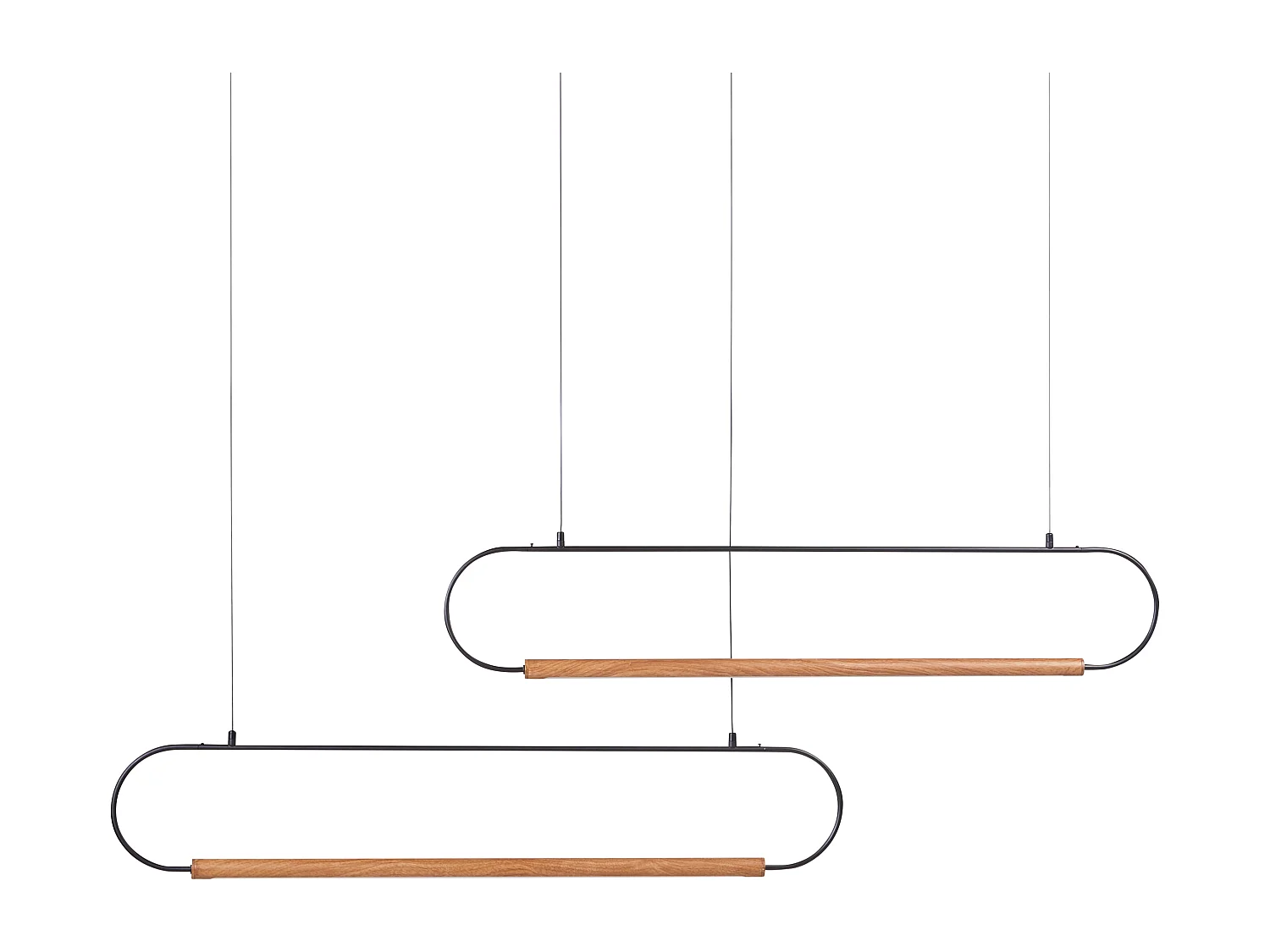 Hängelampe LOGONE Metall Schwarz
