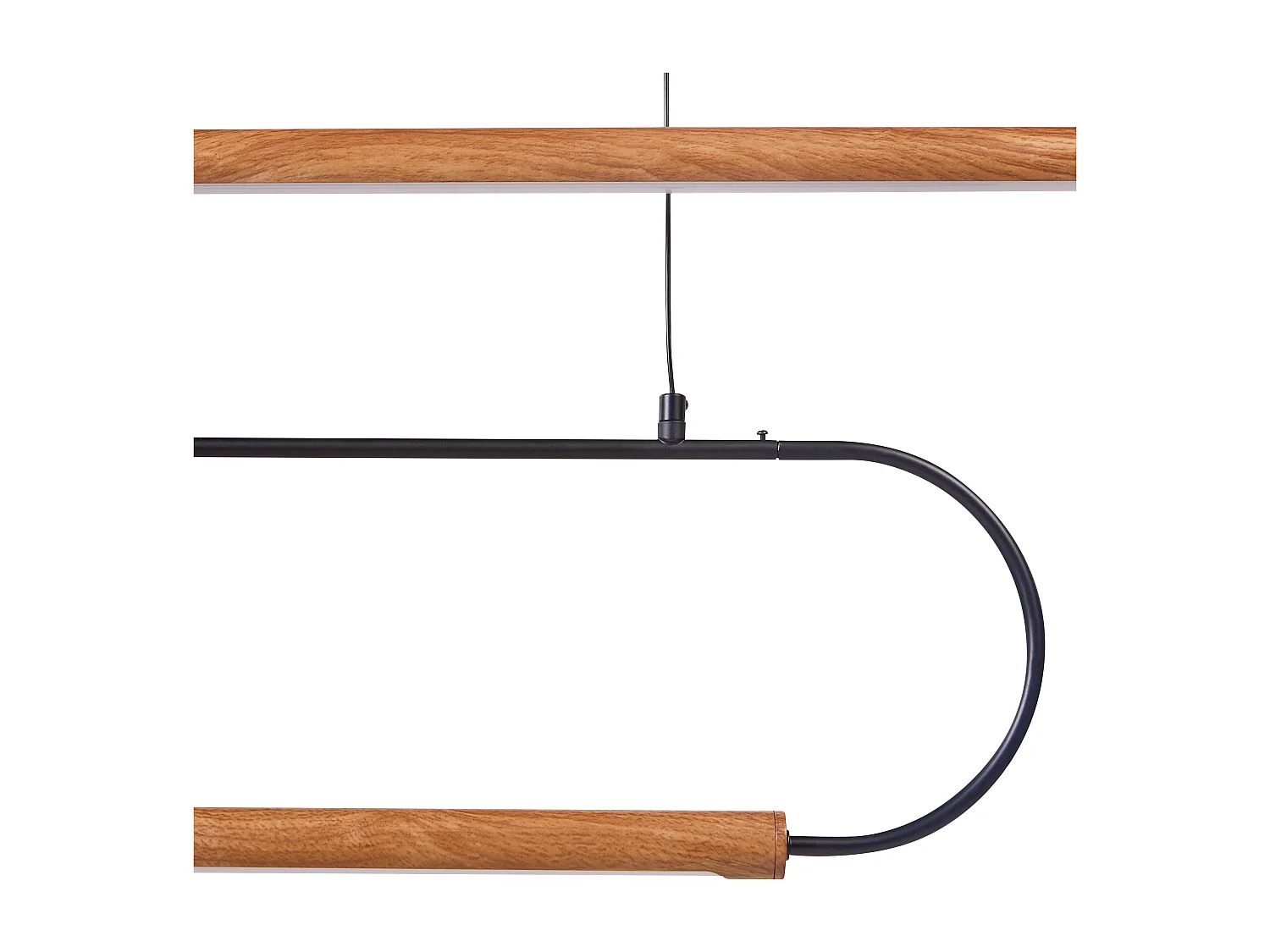 Candeeiro suspenso LOGONE Metal Preto