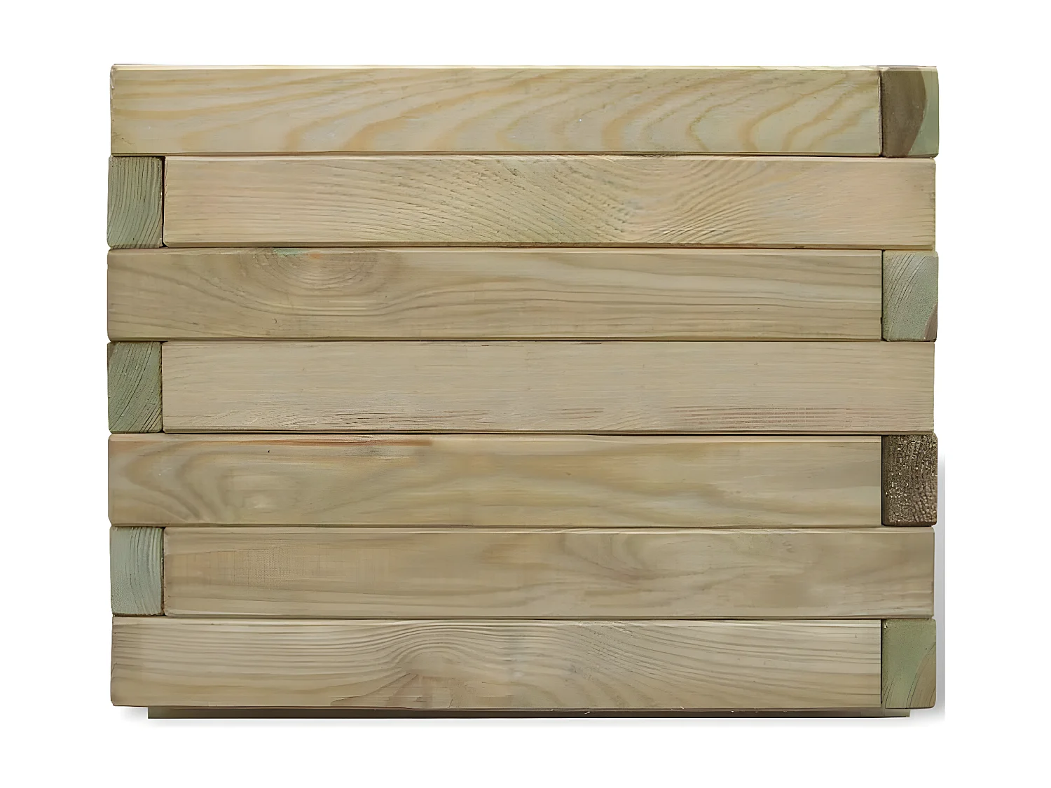 Lit surélevé 50x50x40 cm Bois Carré