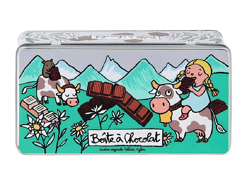 Boite à chocolat - Tablettes Alpes -