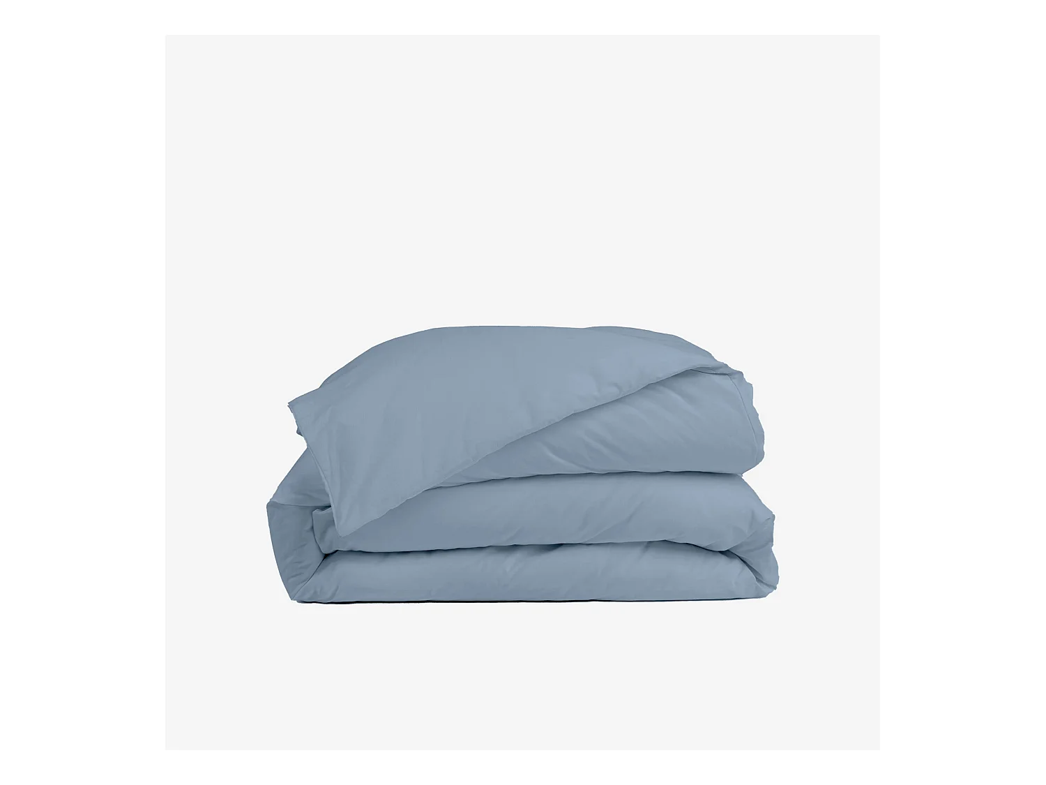 Housse de couette coton bleu gris 200x200 cm