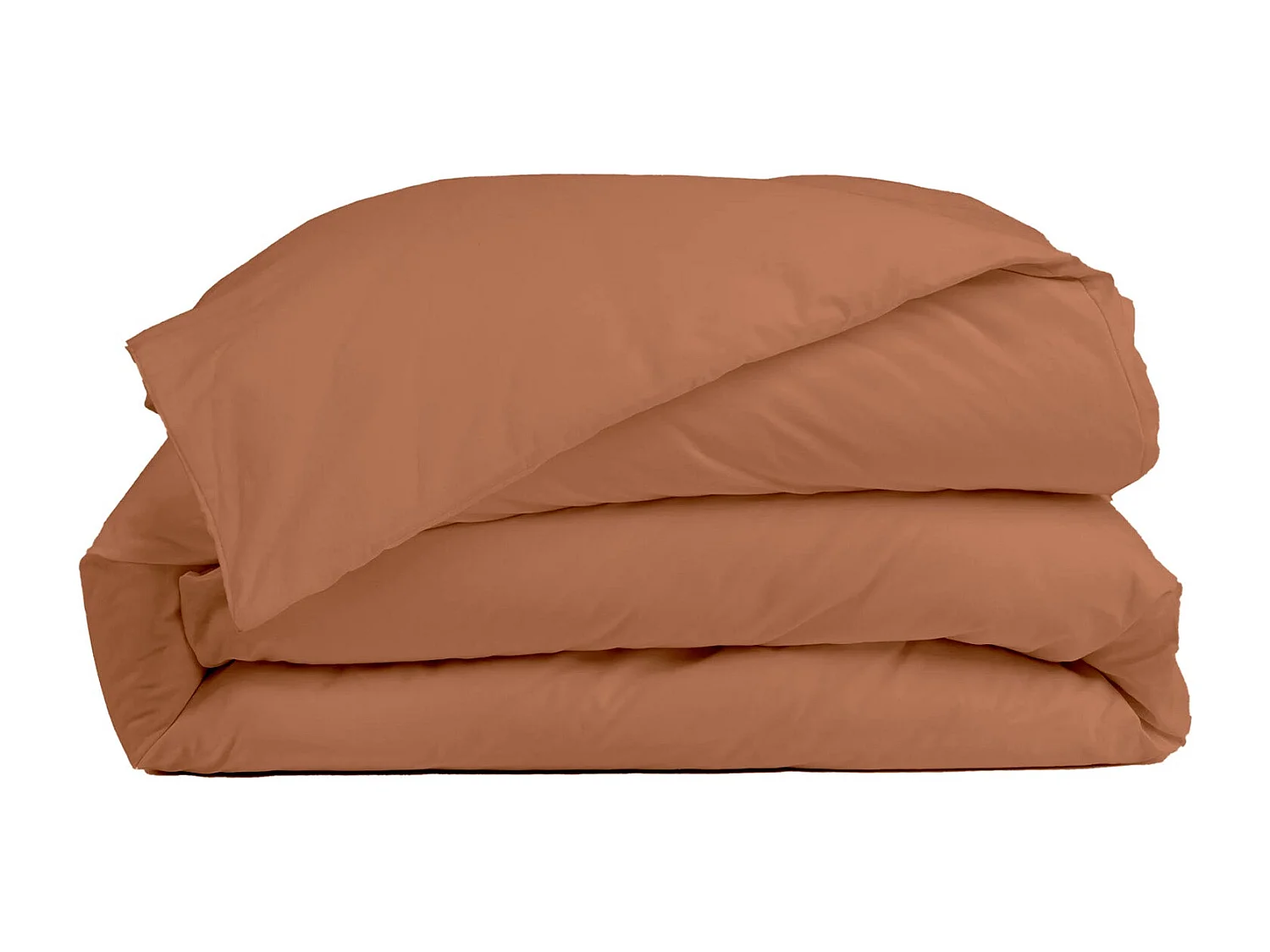 Housse de couette coton terra cotta 220x240 cm