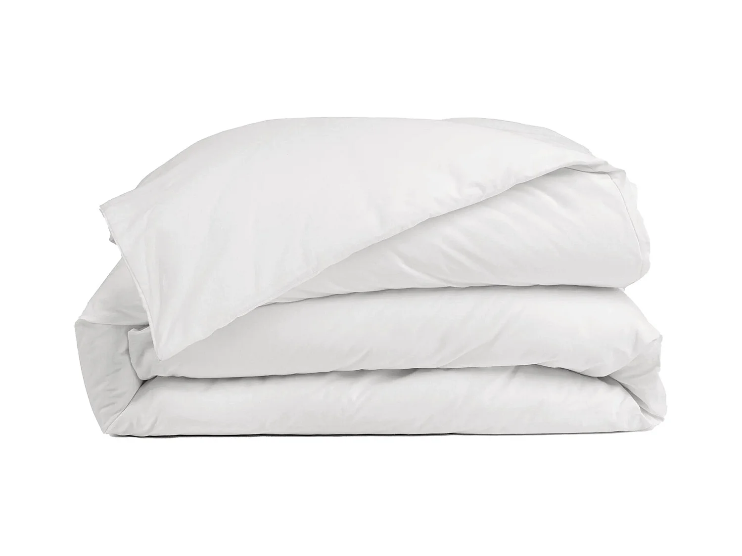 Housse de couette coton blanc 200x200 cm