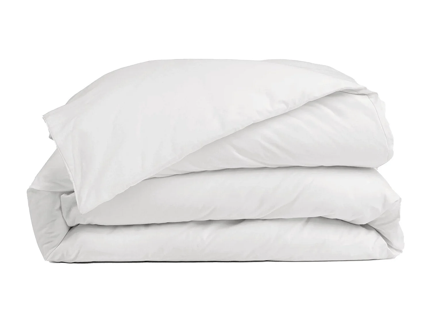 Housse de couette coton blanc 200x200 cm