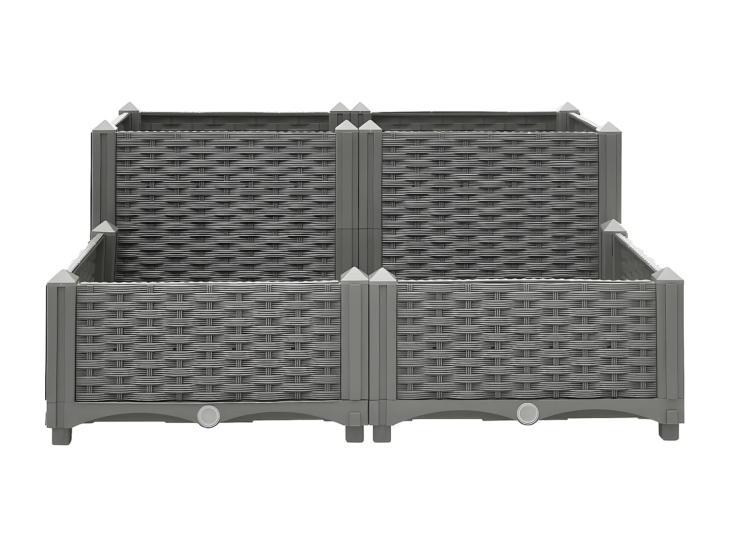 Lit surélevé 80x80x38 cm Polypropylène