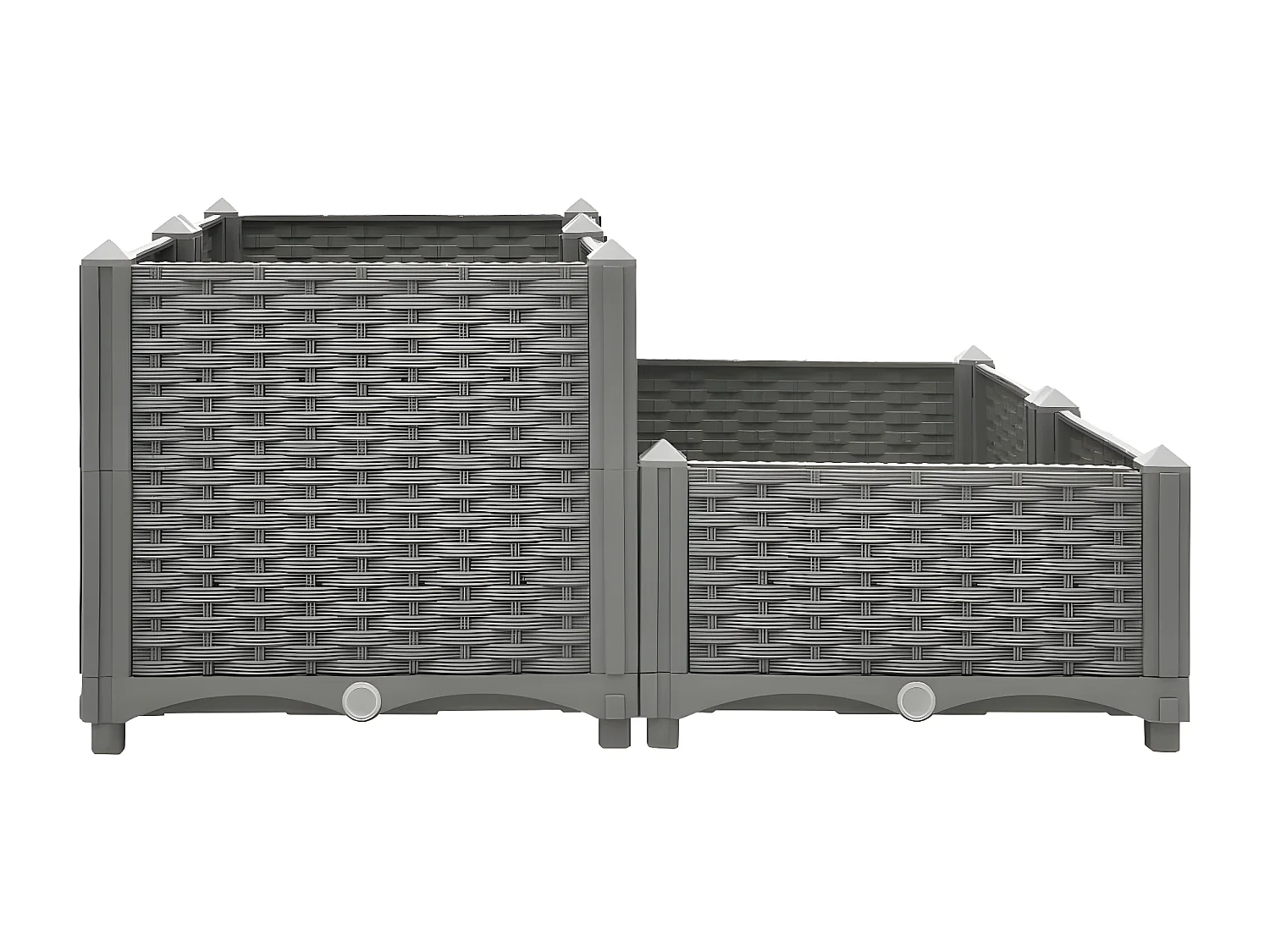 Lit surélevé 80x80x38 cm Polypropylène