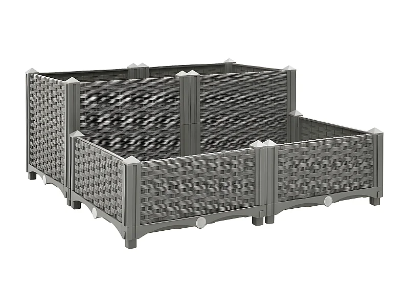 Lit surélevé 80x80x38 cm Polypropylène