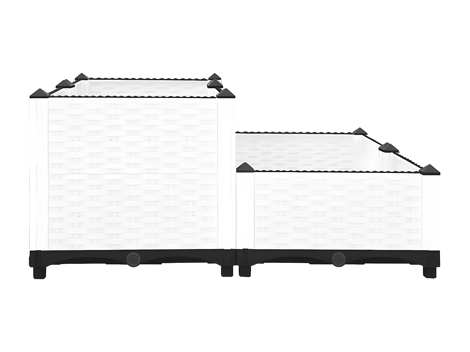 Lit surélevé 80x80x38 cm Polypropylène