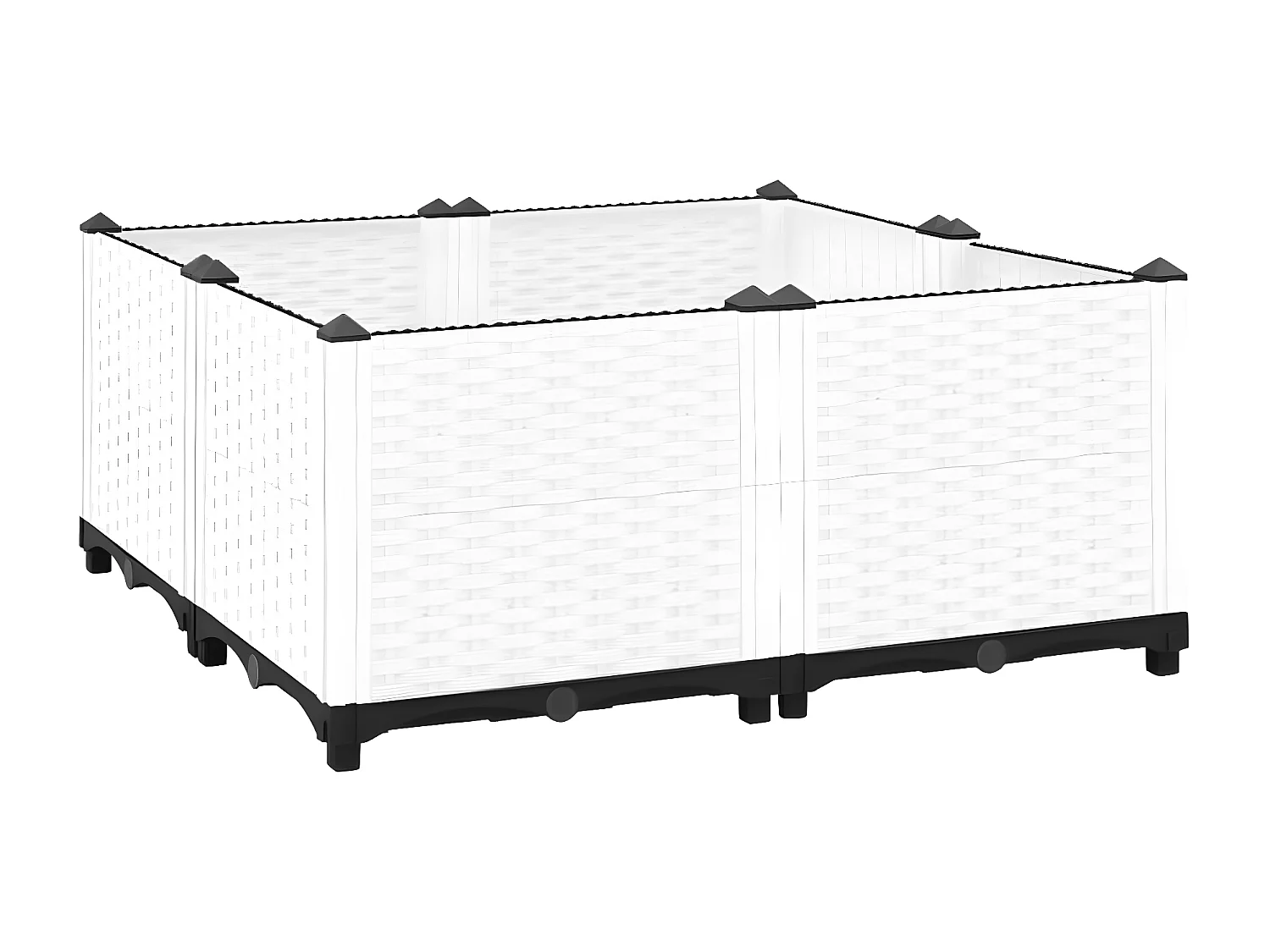 Lit surélevé 80x80x38 cm Polypropylène